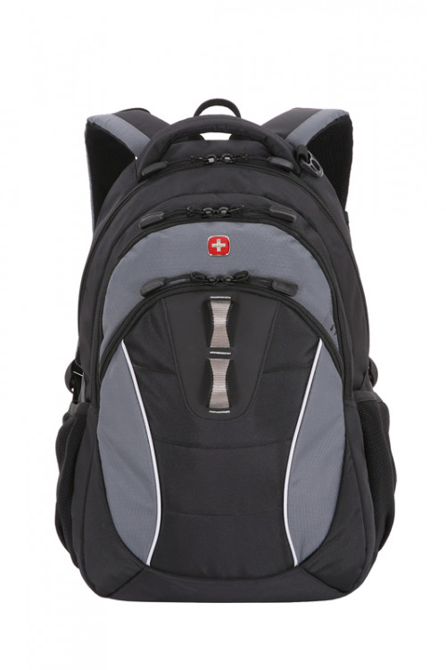 Рюкзак WENGER, 13" , черный/серый, полиэстер, 32х15х46 см, 22 л