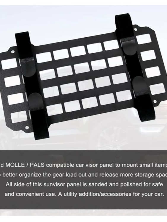 Тактический органайзер Molle для автомобильного козырька 2