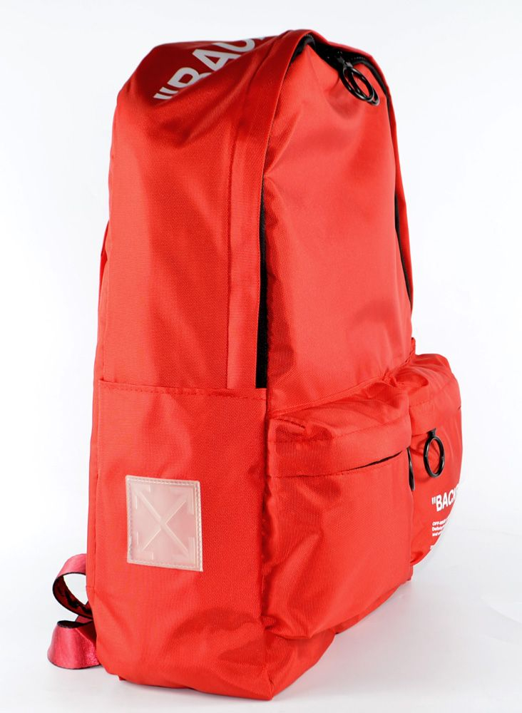 Off white red backpack deals