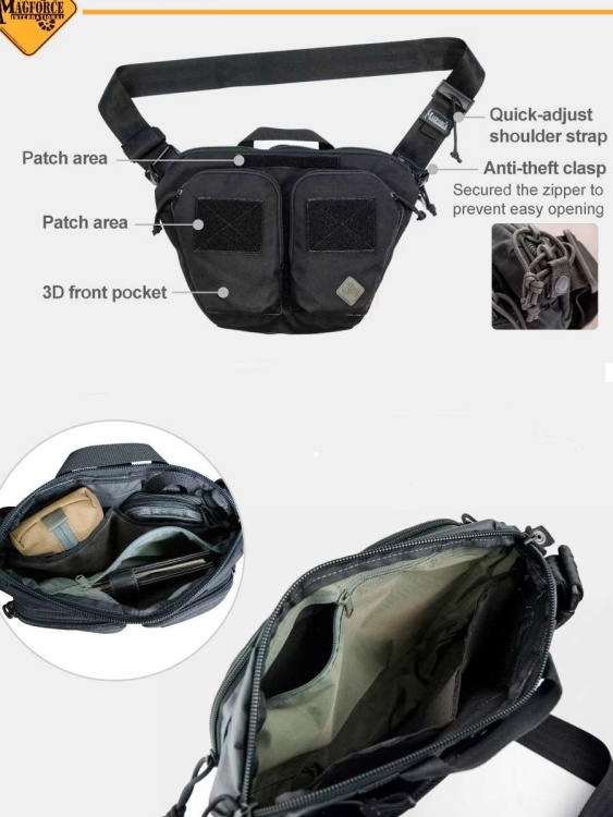 Сумка MAGFORCE® Aries Cross Body Bag-Waxed Cotton (#W0497)