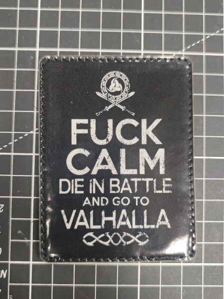 Патч на липучке "go to Valhalla" #375-2