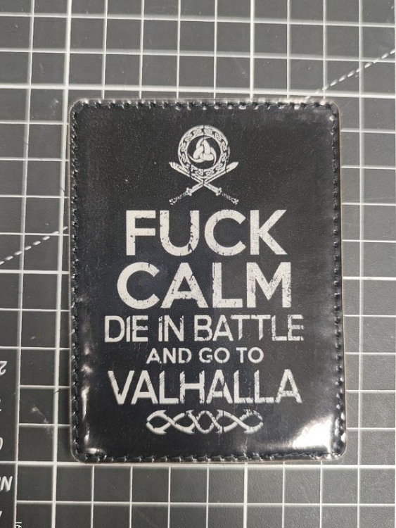 Патч на липучке "go to Valhalla" #375-2