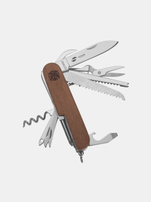 Нож перочинный STINGER®, 89 мм, 15 функций (Коричневый)