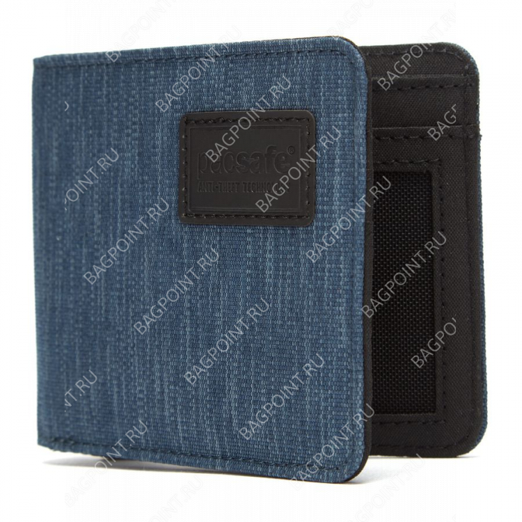 Кошелек антивор Pacsafe RFIDsafe bifold Деним