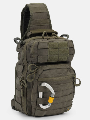 Однолямочный рюкзак GONGTEX® Rover Sling Hexagon Олива
