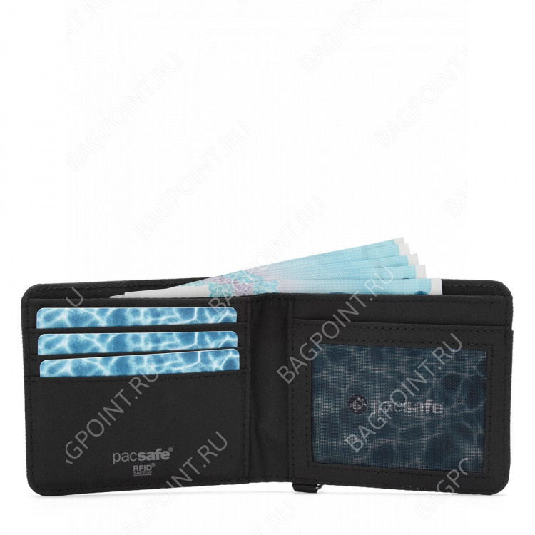 Кошелек антивор Pacsafe RFIDsafe bifold Серый