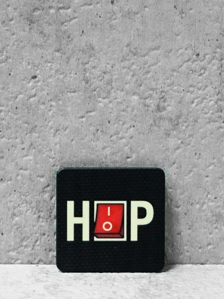 Мини патч Hip Hop 25х25мм G10/Люминофор