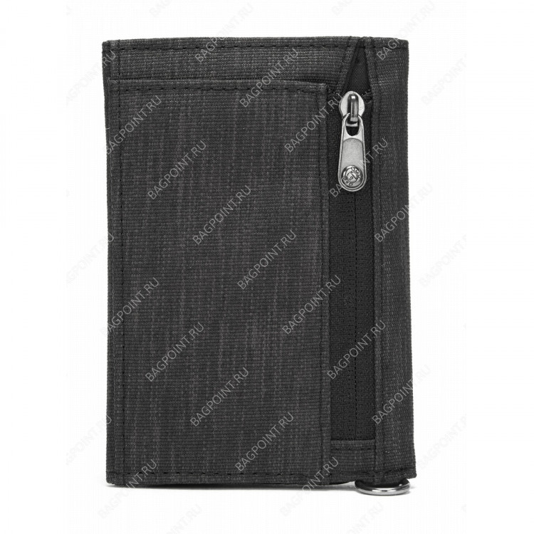 Кошелек антивор Pacsafe RFIDsafe trifold Серый