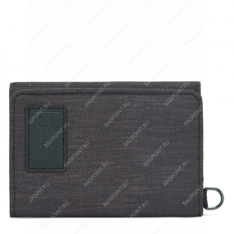 Кошелек антивор Pacsafe RFIDsafe trifold Серый