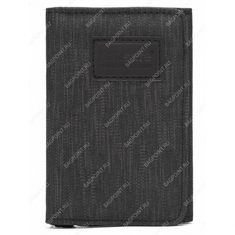 Кошелек антивор Pacsafe RFIDsafe trifold Серый