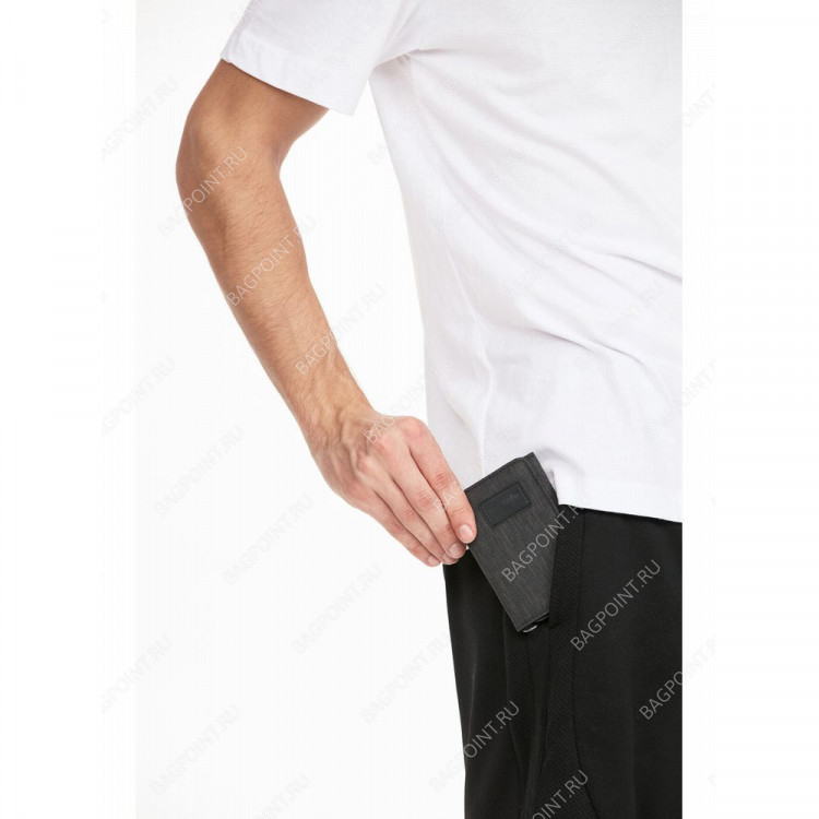 Кошелек антивор Pacsafe RFIDsafe trifold Серый
