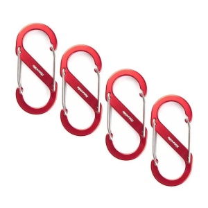 Карабин Naturehike® S Shaped 5см. Red. 4 шт.